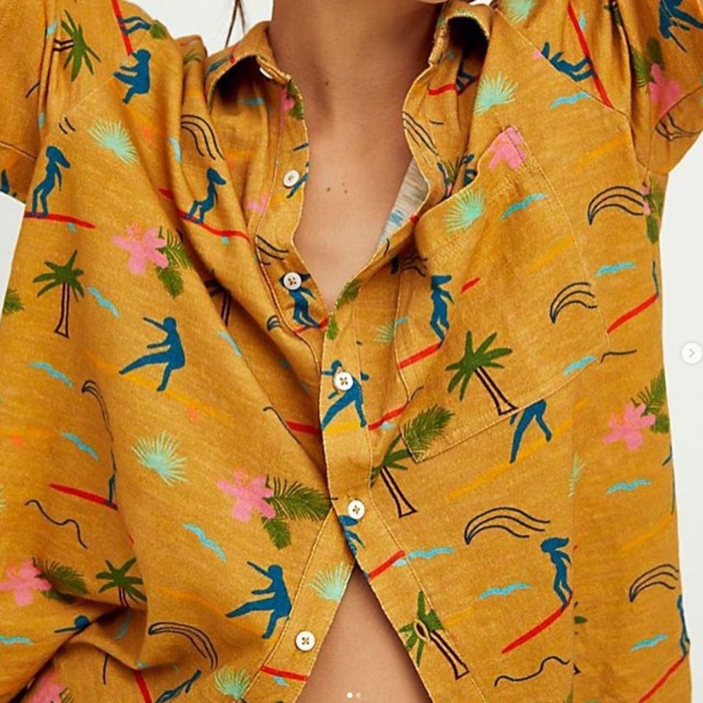 Banner Day Surf Rider Button Down - Picture 2 of 4